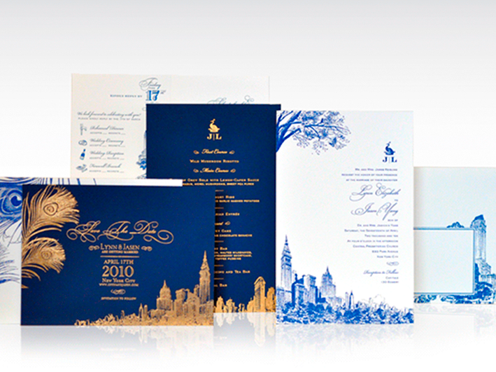 Convites de Casamento Sofisticados Modernos e de Luxo