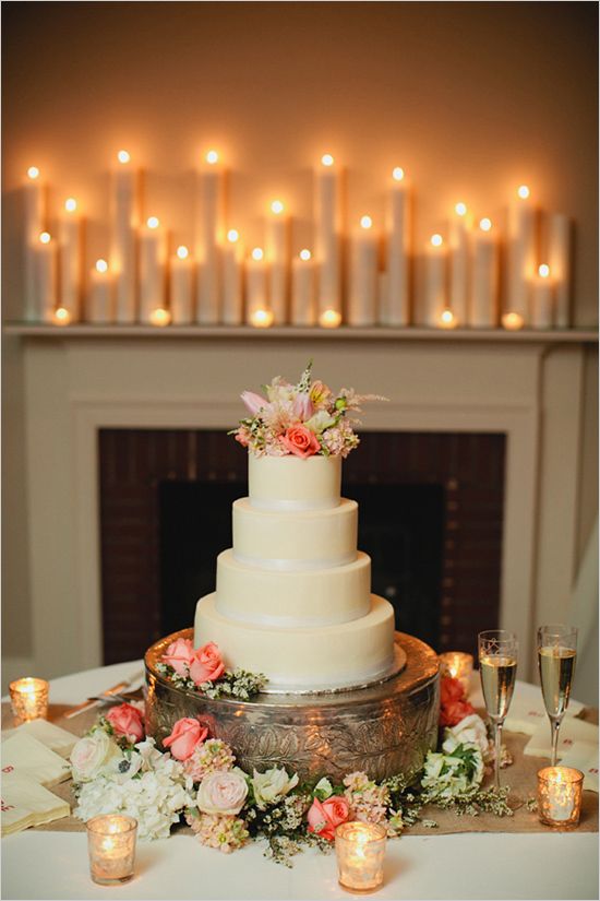 Decoração de casamento com velas