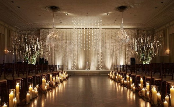 Decoração de casamento com velas